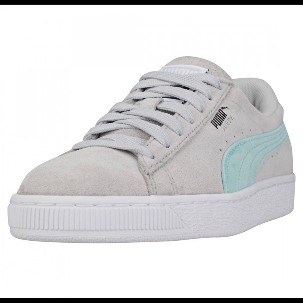 NEW Puma Suede Classic Womens Trainers - Grey/Blue